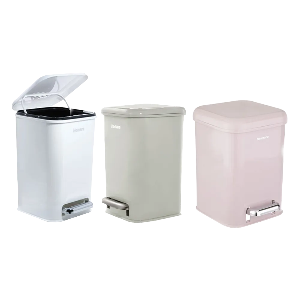 1bfd72841813162f52943b1c0e2c9499 copy سطل پدالی چهارگوش ۶ لیتری همارا - Image 1