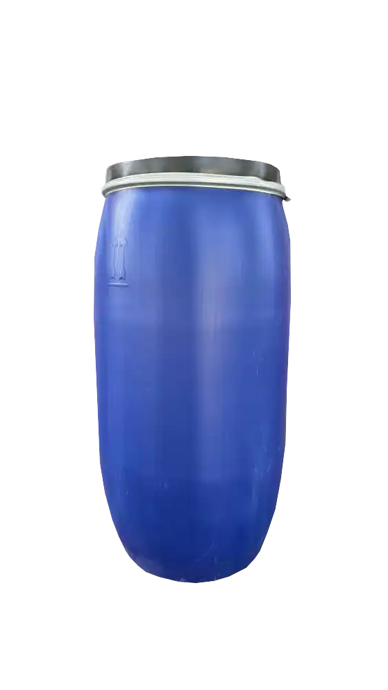 35434533 copy بشکه پلاستیکی طوق دار 160 لیتری دهانه باز برند امین - Image 1