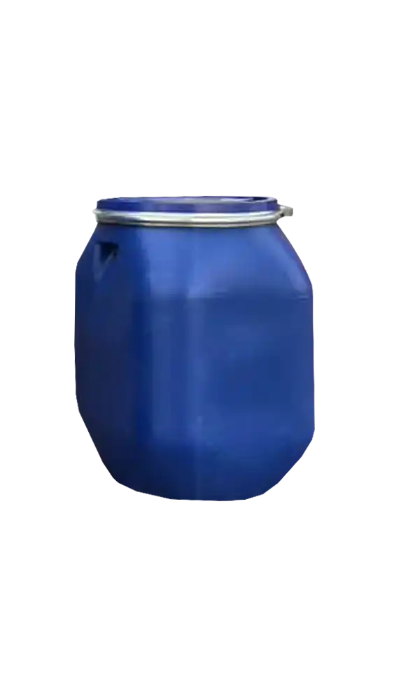 4324 بشکه پلاستیکی طوق دار 120 لیتری دهانه باز برند امین - Image 1