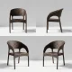 nasser plastic wicker club chair 992