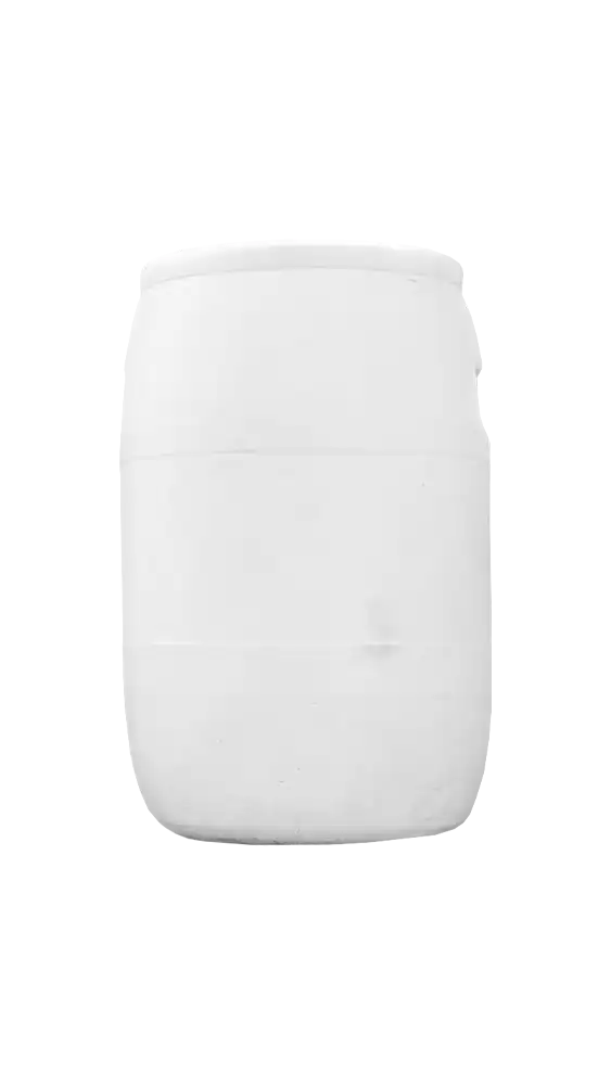 ۳۲۴۲۳۴ بشکه پلاستیکی طوق دار 40 لیتری سفید (گرید غذایی) برند امین - Image 1