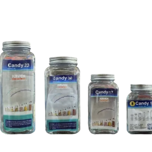 مجموعه ۶ عددی کندی‌برند‌بلور‌کاوه سایزهای ۲۷، ۲۳، ۲۰، ۱۷، ۱۴ و ۸