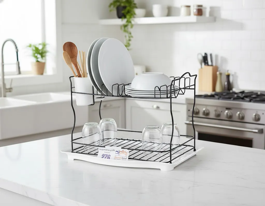 ۲۱۳۱۲۳۱۲۳ جاظرفی متوسط دو طبقه 276 رنگ الکترواستاتیک روامبد - Image 1