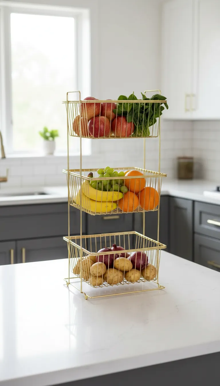 ۳۴۵۳۵۳۴۵ جاپیازی سه طبقه مربع 363 آبکاری طلایی روامبد - Image 1