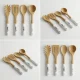soma bamboo ceramic handle utensil set