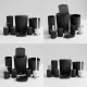 bazen graphic bathroom accessory set 7pcs