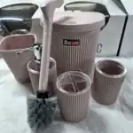bazen graphic bathroom set 5pcs mocha vanilla