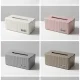 bazen graphic tissue box grey mocha crepe