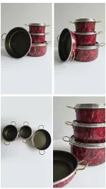 aria honeycomb granite cookware set